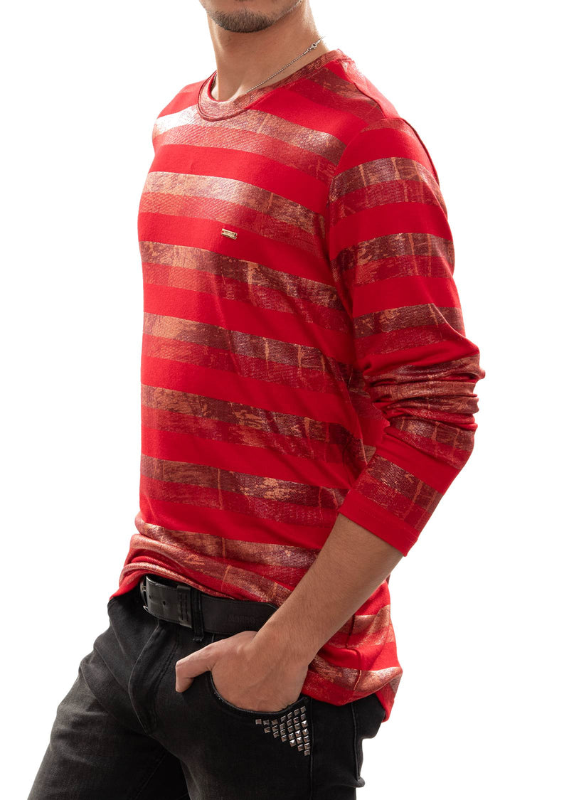 Red Gold "Ash" Print Sweater