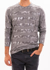 Light Gray "Ash" Print Sweater