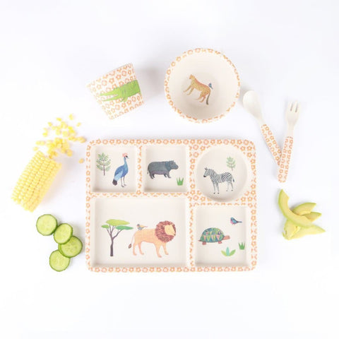 Divided Plate Set - On Safari