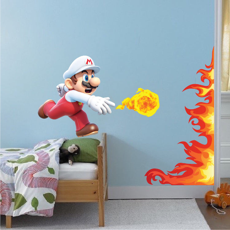 Amazon Com Fathead Super Mario Mural Huge Officially Licensed Nintendo Removable Graphic Wall Decal Home Kitchen