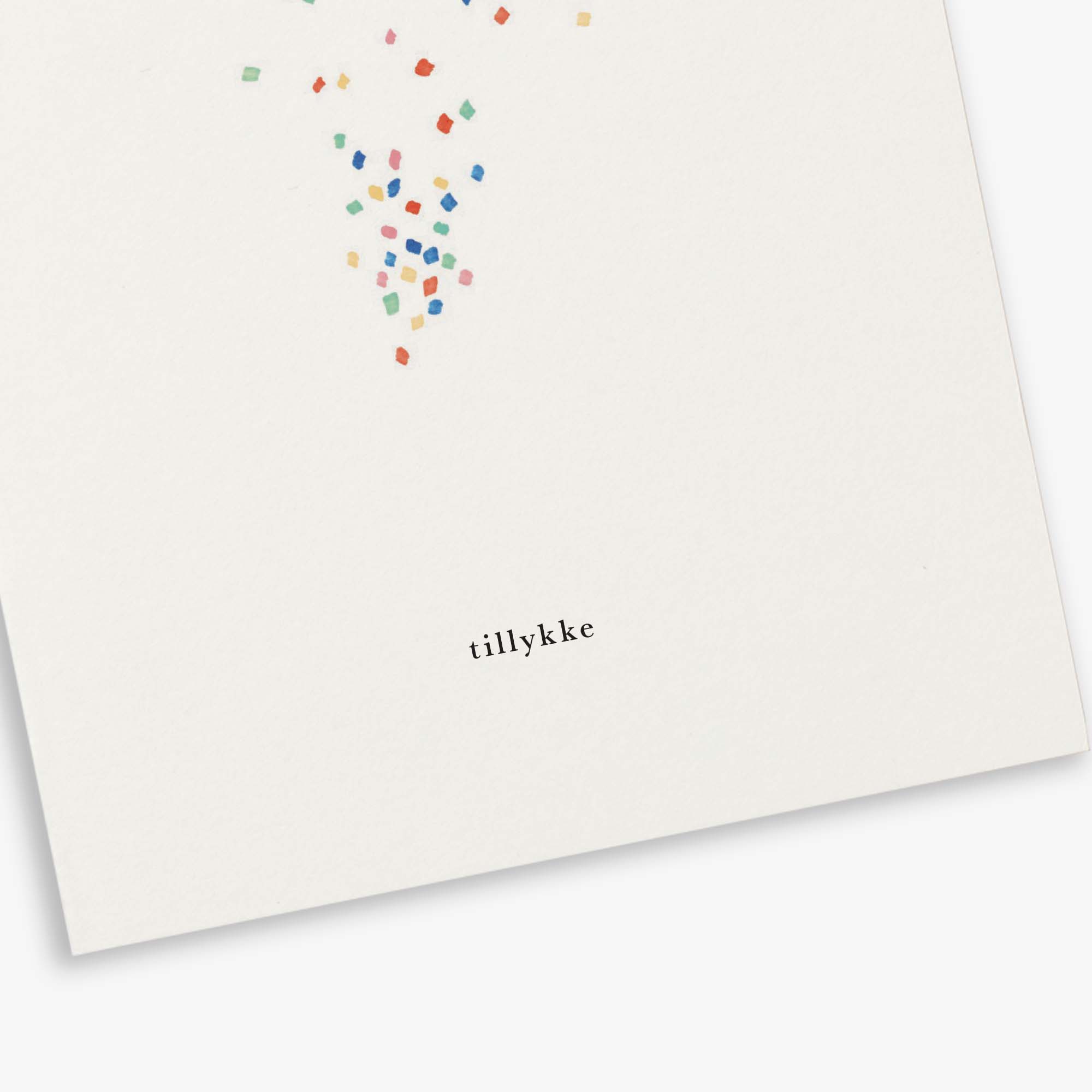 GREETING CARD // KONFETTI (DANISH)