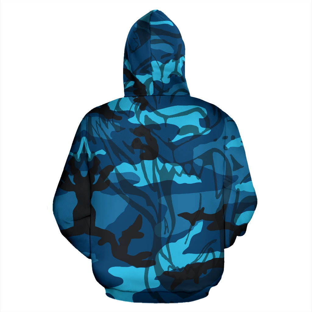 Army Tiger BlueTrue Pull Over Hoodie