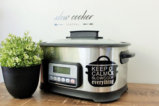 Slow Cooker Decal - Keep Calm Design