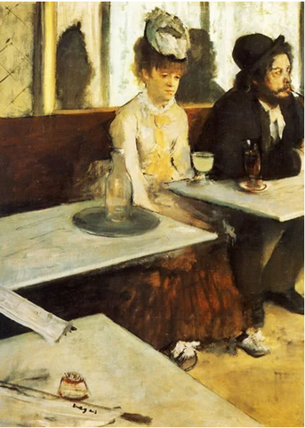 The Absinthe Drinker - Edgar Degas