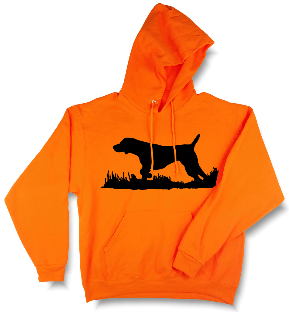 orange hunting hoodie