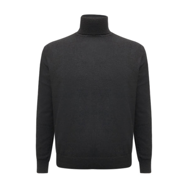 mens black cashmere roll neck sweaters