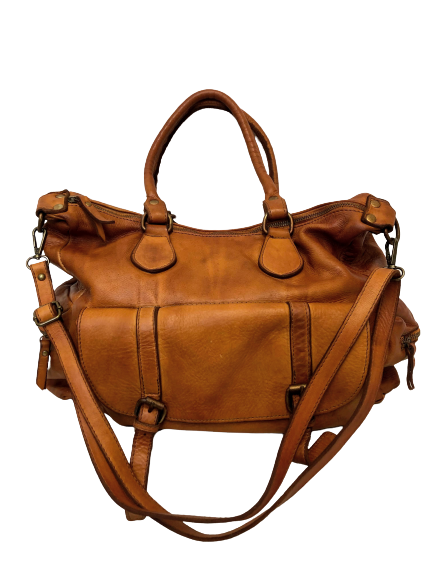 tan leather saddle bag uk