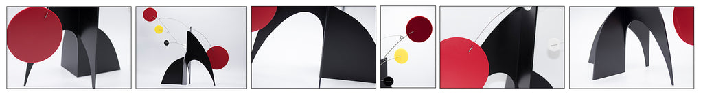 Multiple views of The Moderne Kinetic Art Stabile by AtomicMobiles.com