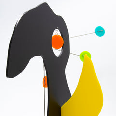 Quatorze - L'Oiseau - The Bird Abstract Modern Art Stabile Kinetic Sculpture by AtomicMobiles.com
