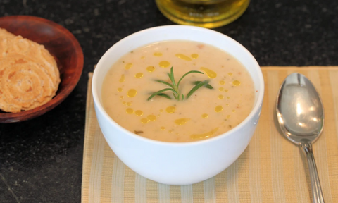 CREAMED WHITE BEAN BISQUE (VEGETARIAN AND VEGAN)