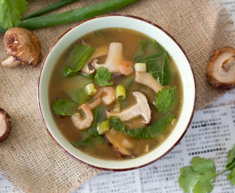 ASIAN-INSPIRED MISO MUSHROOM SOUP