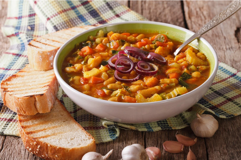 RIBOLLITA TUSCAN WINTER BEAN SOUP IN VITACLAY'S BEST FAST COOKER