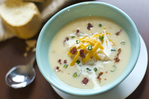 POTATO CHEESE SOUP: EASY, SATISFYING AND DELICIOUS IN VITACLAY BEST MULTI-COOKER AND SOUP-MAKER