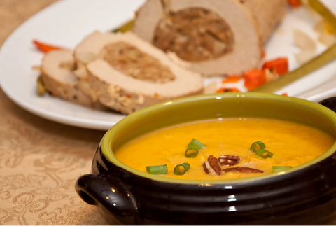 BUTTERNUT SQUASH BISQUE SLOW COOKED IN CLAY BEST CROCK POT COOKER