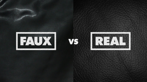 Real Leather vs Faux , artificial or fake leather