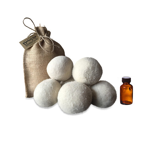100% Wool Dryer Balls with Lavender Essential Oil