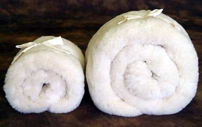 100% eco-wool organic cotton natural fleece topper
