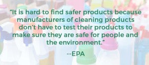 Cleaning Products EPA Quote