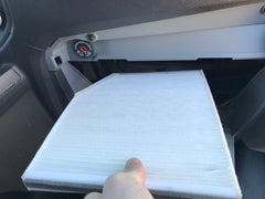 Ford Transit van conversion baldwin cabin air filter install