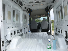 Ford Transit van conversion - van build floor prep - #vanlife