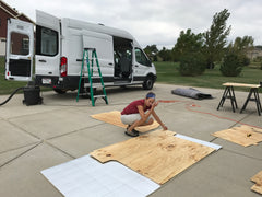 Ford Transit van conversion - van build floor installation - rigid max - #vanlife