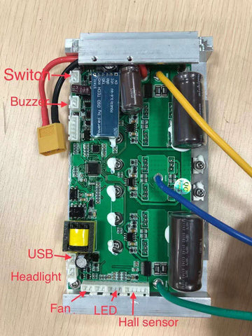 Gotway Msuper S+ New Control board wiring diagram
