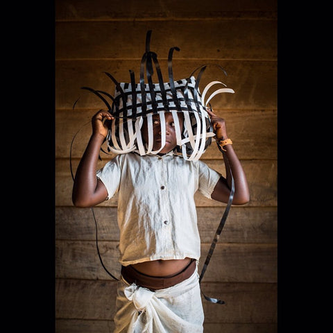 Chandi, Congo. #1day1will be a basket maker.