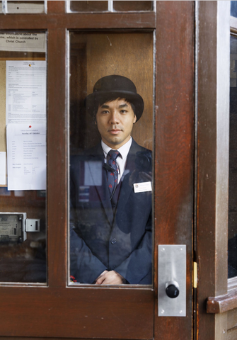 Photo by Martin Parr: Simon Tsang, Custodian, Christs Church, Oxford