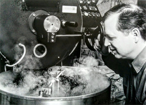 Terry roasting coffee