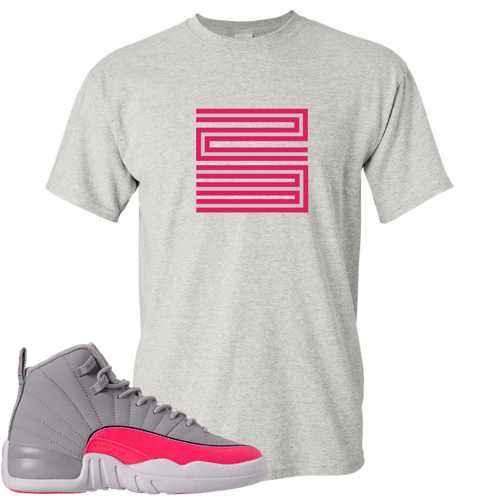 pink gray and white 12s