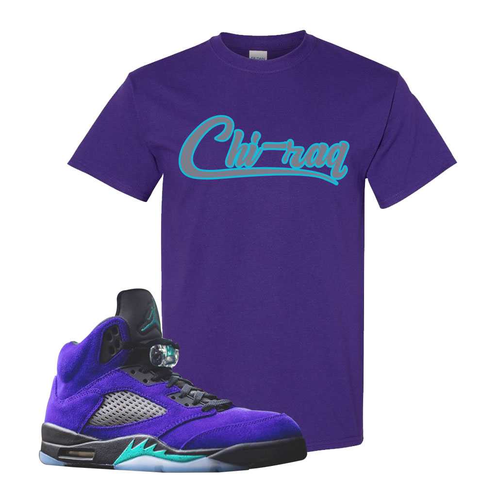 jordan 5 alternate grape apparel