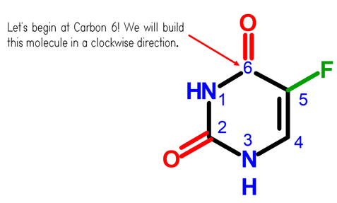 Fluorouracil Molecule