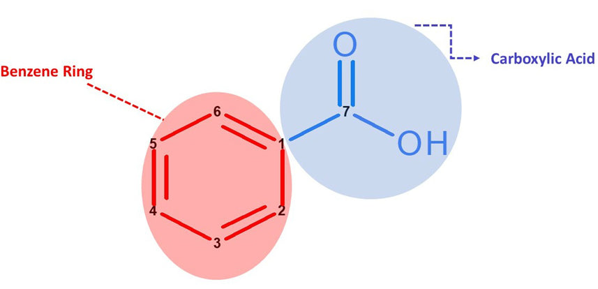 benzoic acid molecule 