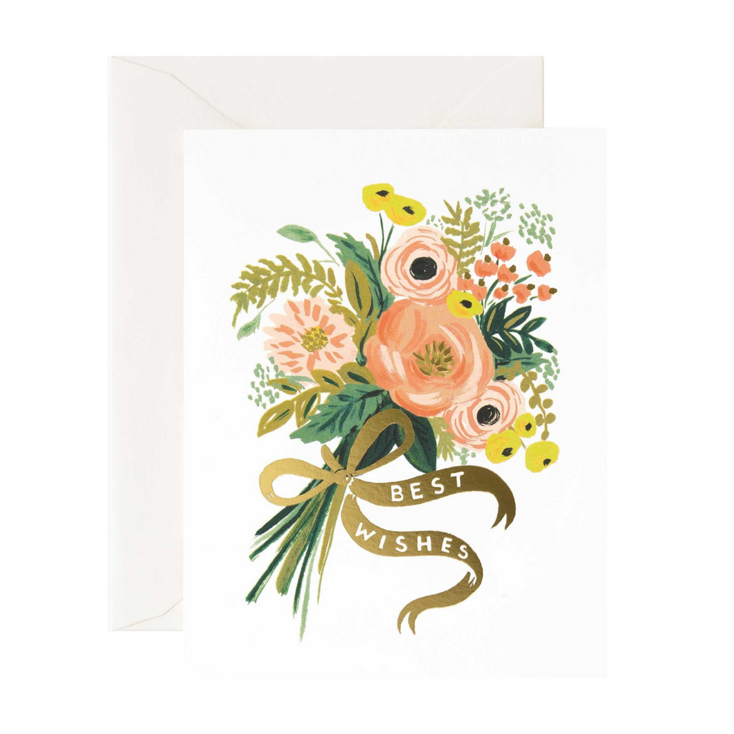 Best Wishes Bouquet Card