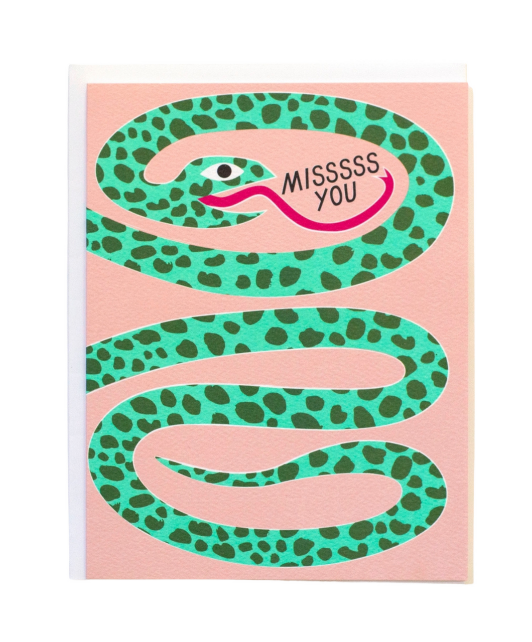 Miss You Snake Card