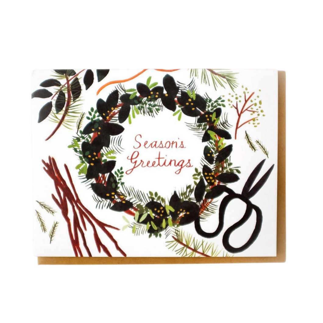 Foraged Wreath Card