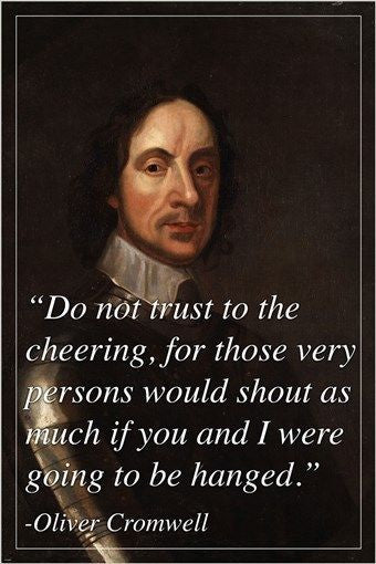 OLIVER CROMWELL english military leader INSPIRES quote poster 24X36 PO