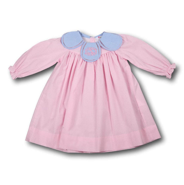 Pink and Blue Gingham "Eliza" Dress