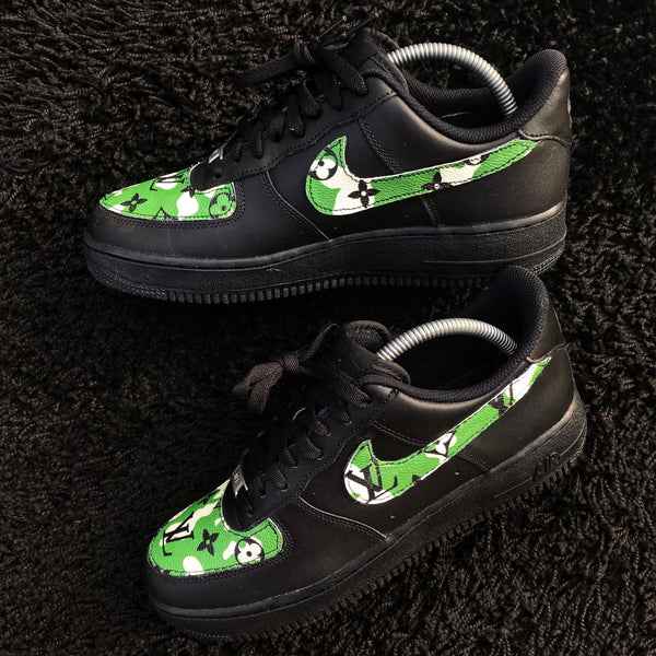 green camo air force ones