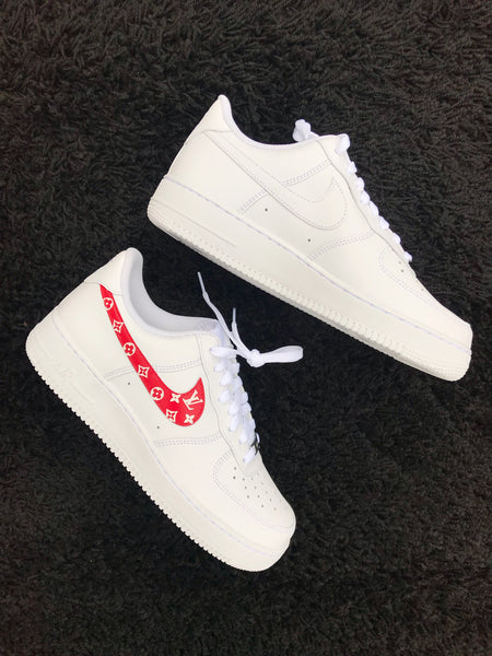 Nike Air Force 1 LV Swoosh Red – SMcustoms