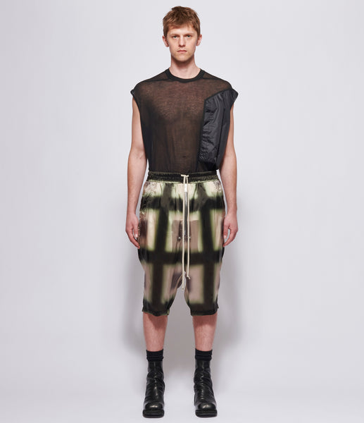 Rick Owens Black Plaid Bela Pods Shorts – IfSohoNewYork