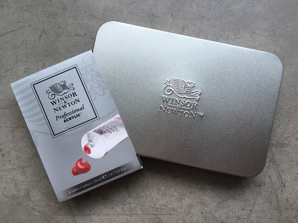 Winsor and Newton Professional Acrylic Colour Tin on HazelScott.ph