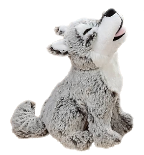 gray wolf stuffed animal