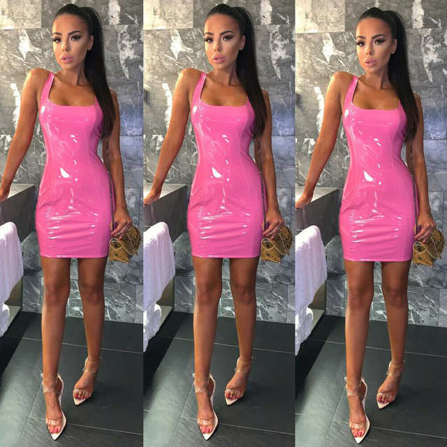 bubblegum pink bodycon dress