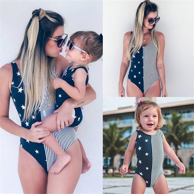 matching swimsuits mum and baby