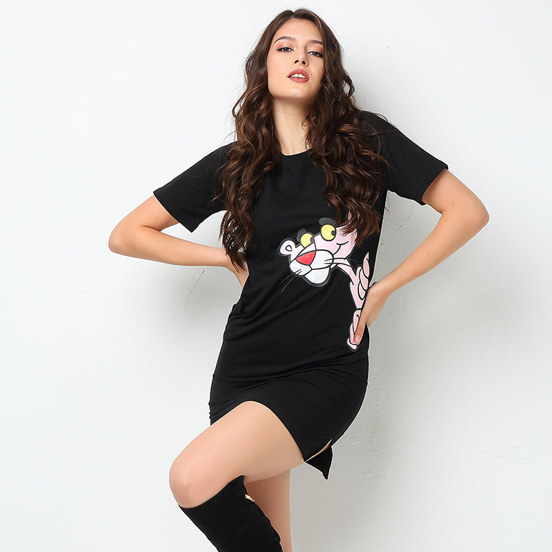 pink panther t shirt dress