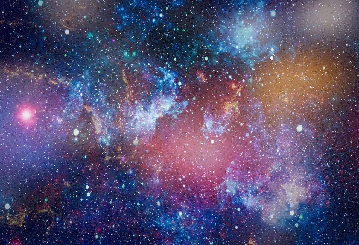 Galaxy Rainbow Background Portrait