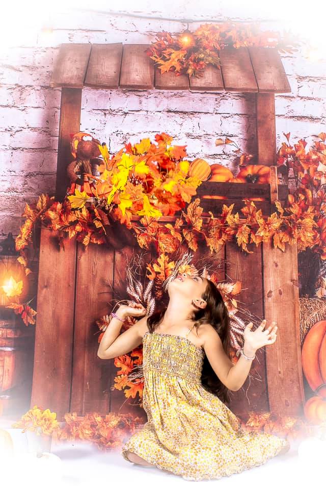 RTS Kate Autumn Pumpkin Backdrop Fall