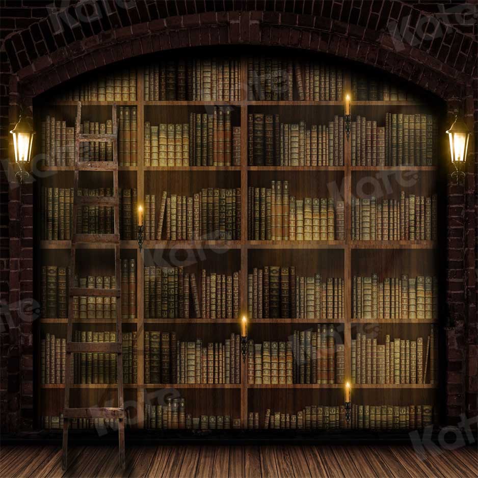 Kate Bookshelf Backdrop Retro for Photography