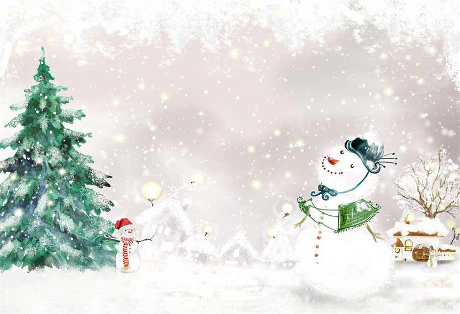 winter snowman christmas